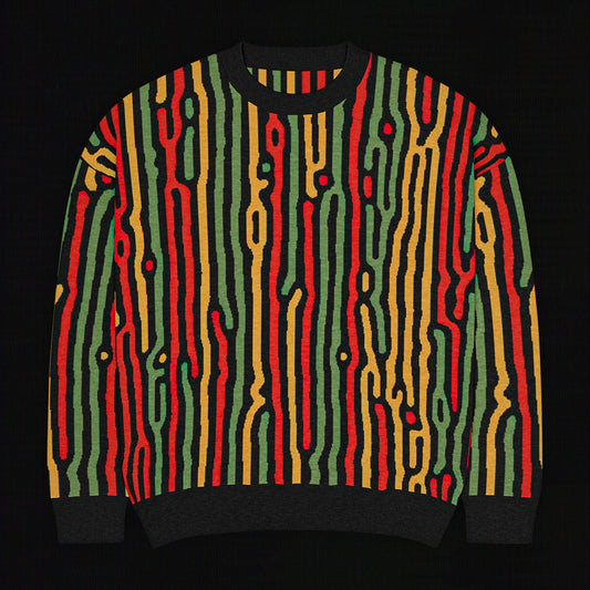 Legion of Evil - Lomita Relaxed Fit Knit Sweater (Red Green)