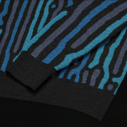 Legion of Evil - Lomita Relaxed Fit Knit Sweater (Teal Royal) The Legion of Evil