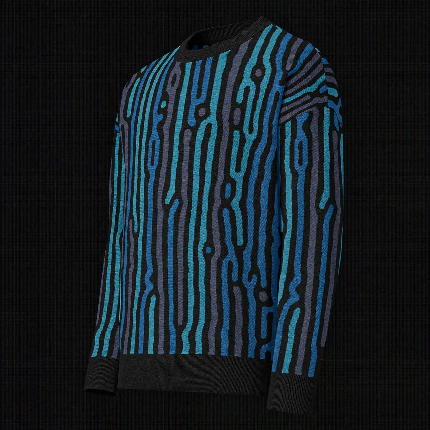 Legion of Evil - Lomita Relaxed Fit Knit Sweater (Teal Royal) The Legion of Evil