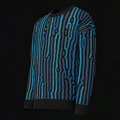 Legion of Evil - Lomita Relaxed Fit Knit Sweater (Teal Royal) The Legion of Evil
