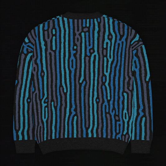 Legion of Evil - Lomita Relaxed Fit Knit Sweater (Teal Royal)