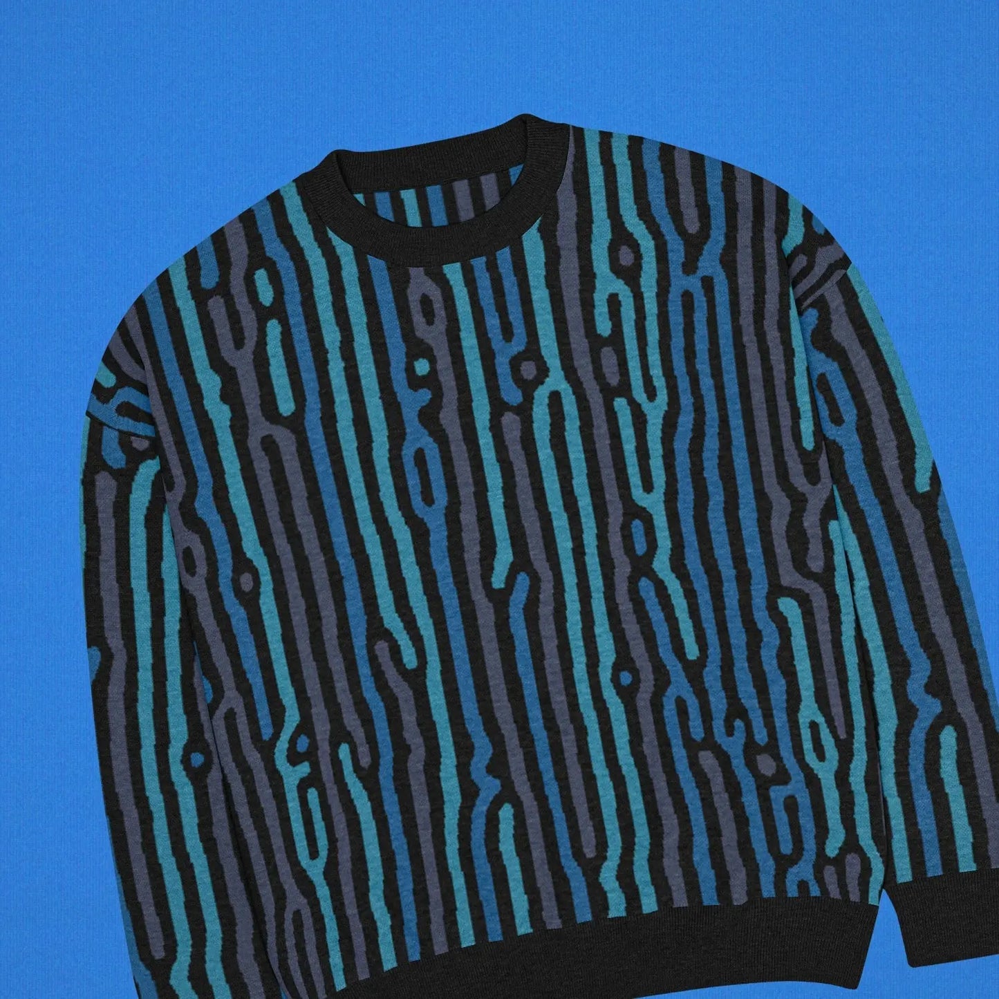 Legion of Evil - Lomita Relaxed Fit Knit Sweater (Teal Royal) The Legion of Evil