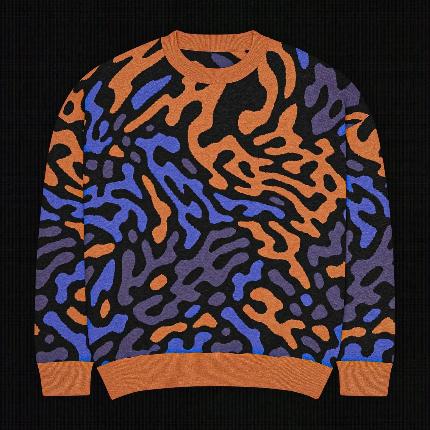 Legion of Evil - Neptune Relaxed Fit Knit Sweater (Royal Orange) The Legion of Evil