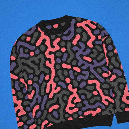 Legion of Evil - New Port Relaxed Fit Knit Sweater (Pink Purple) The Legion of Evil