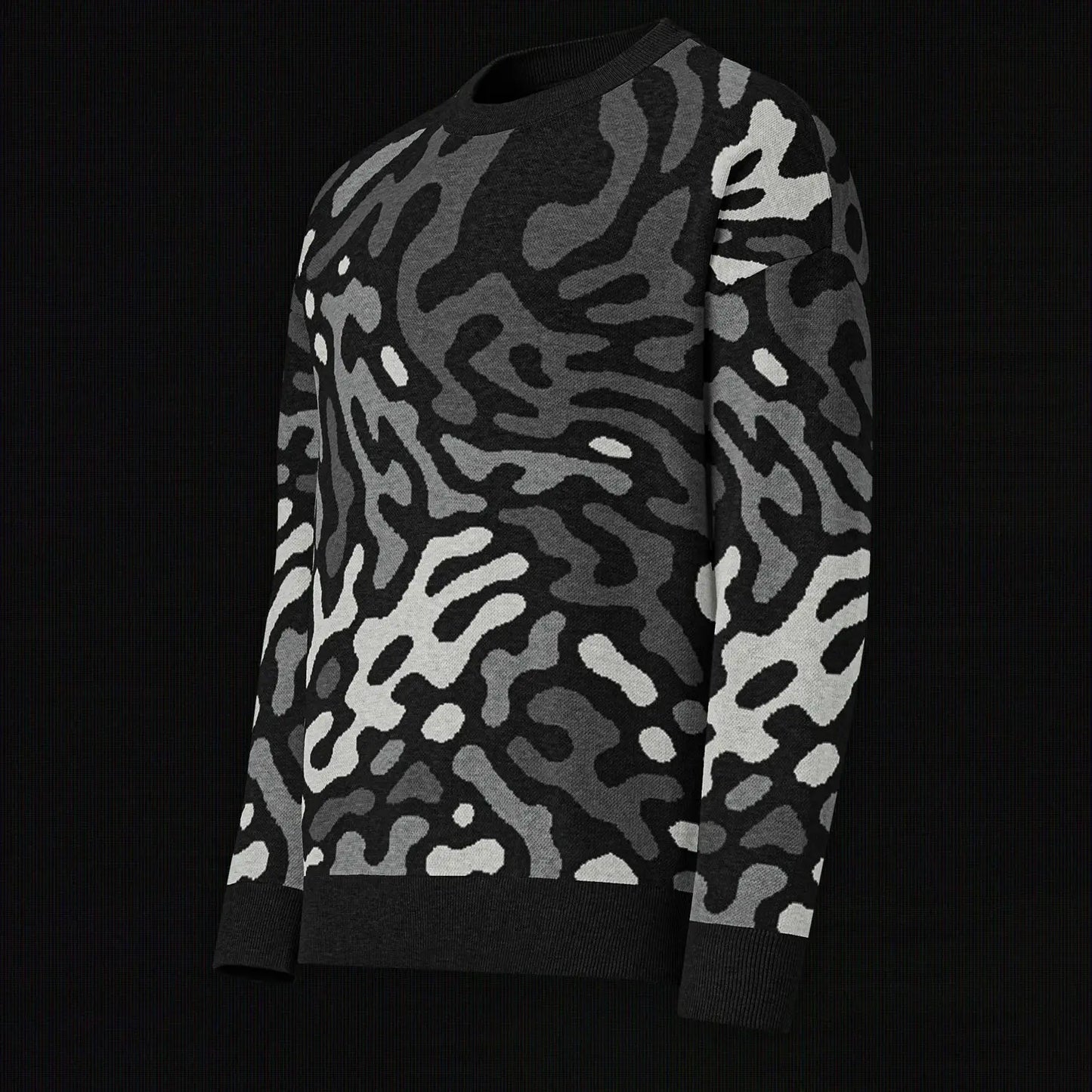 Legion of Evil - Neptune Relaxed Fit Knit Sweater (Monochrome) The Legion of Evil