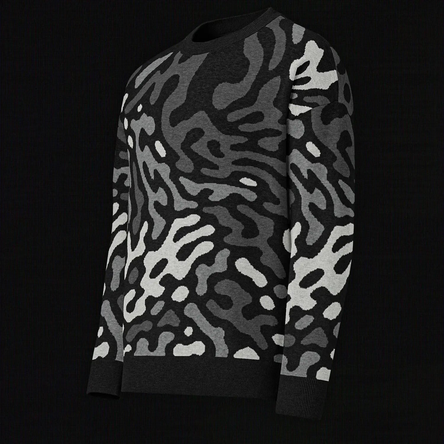 Legion of Evil - Neptune Relaxed Fit Knit Sweater (Monochrome) The Legion of Evil
