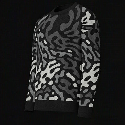 Legion of Evil - Neptune Relaxed Fit Knit Sweater (Monochrome) The Legion of Evil