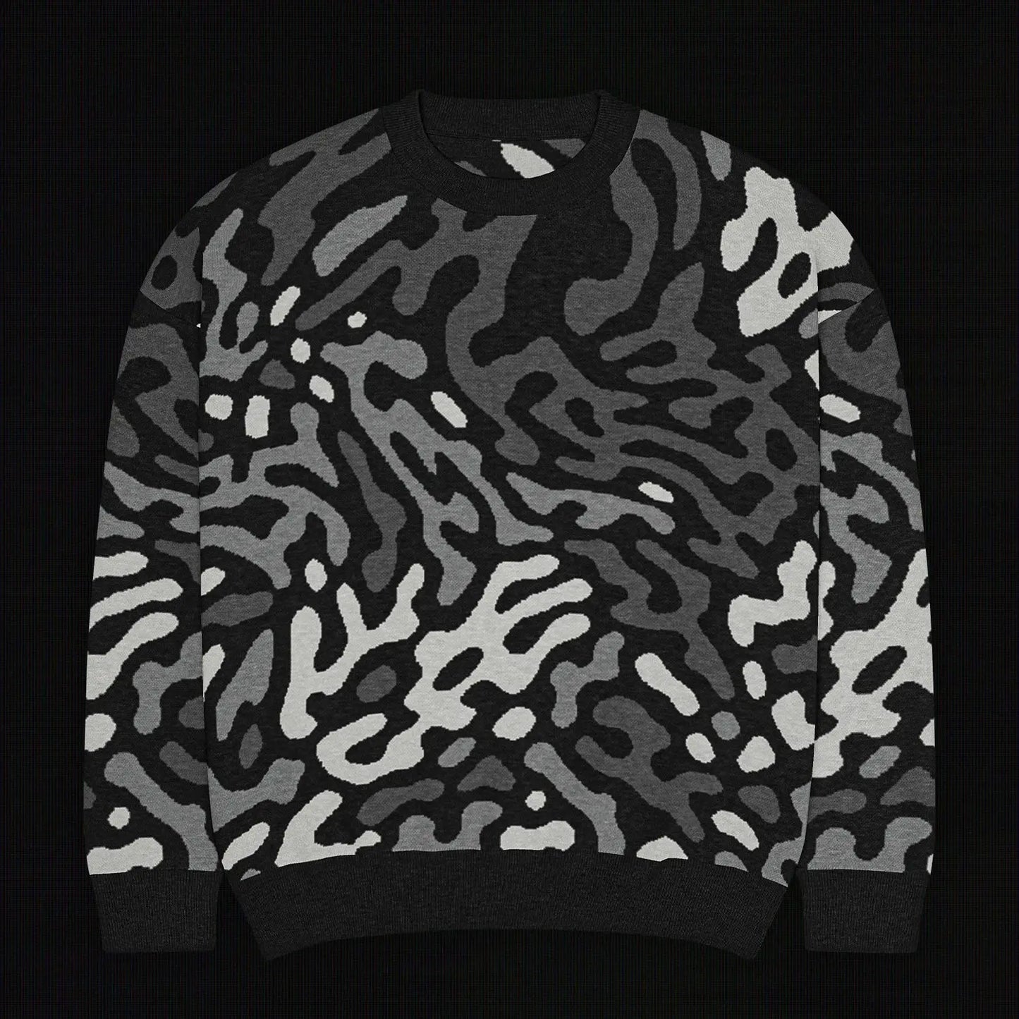 Legion of Evil - Neptune Relaxed Fit Knit Sweater (Monochrome) The Legion of Evil