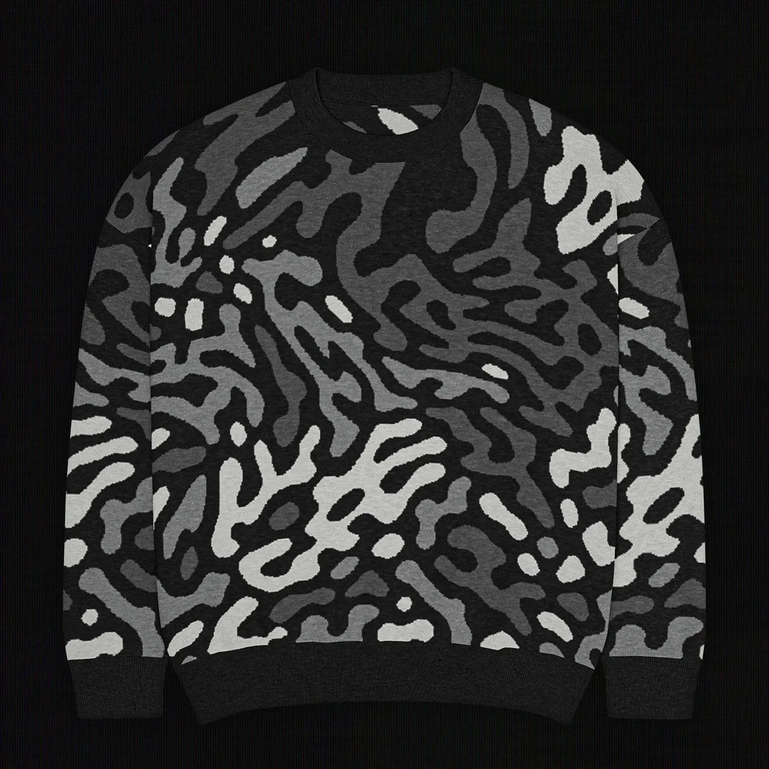 Legion of Evil - Neptune Relaxed Fit Knit Sweater (Monochrome) The Legion of Evil