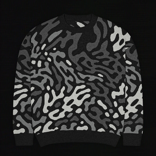 Legion of Evil - Neptune Relaxed Fit Knit Sweater (Monochrome)