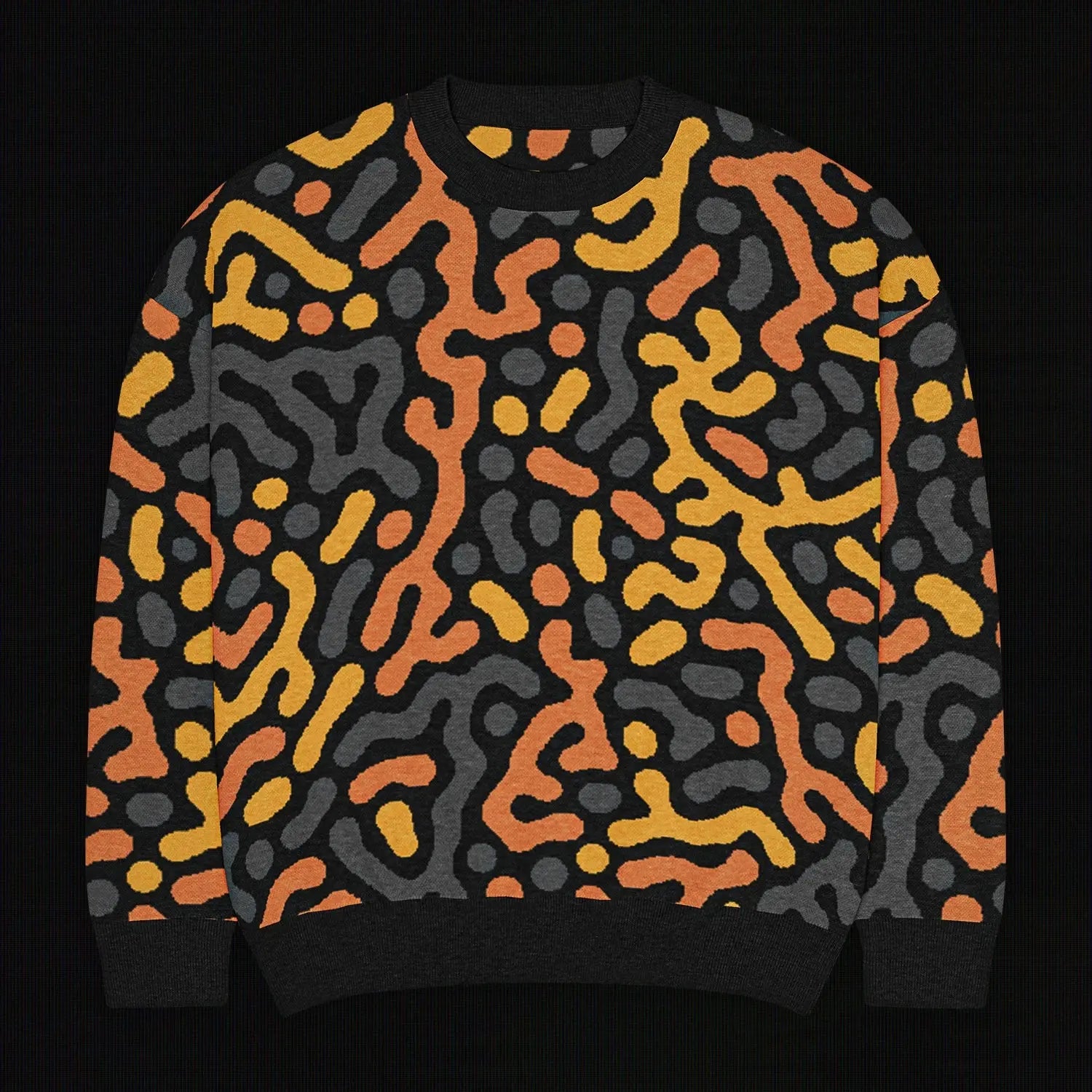 Legion of Evil - New Port Relaxed Fit Knit Sweater (Mustard Orange) The Legion of Evil