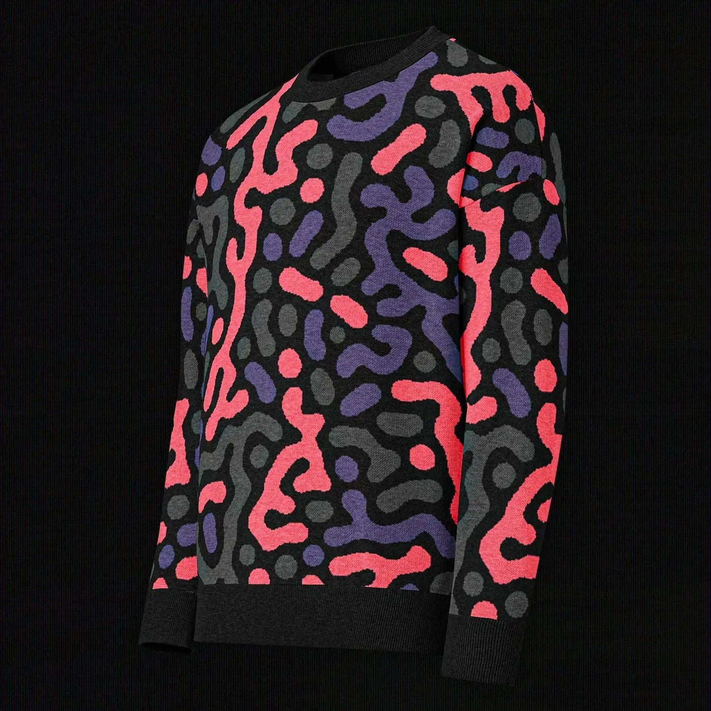 Legion of Evil - New Port Relaxed Fit Knit Sweater (Pink Purple) The Legion of Evil