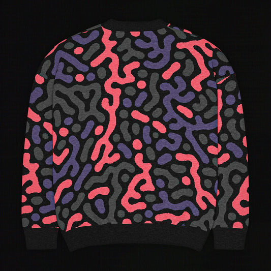 Legion of Evil - New Port Relaxed Fit Knit Sweater (Pink Purple)