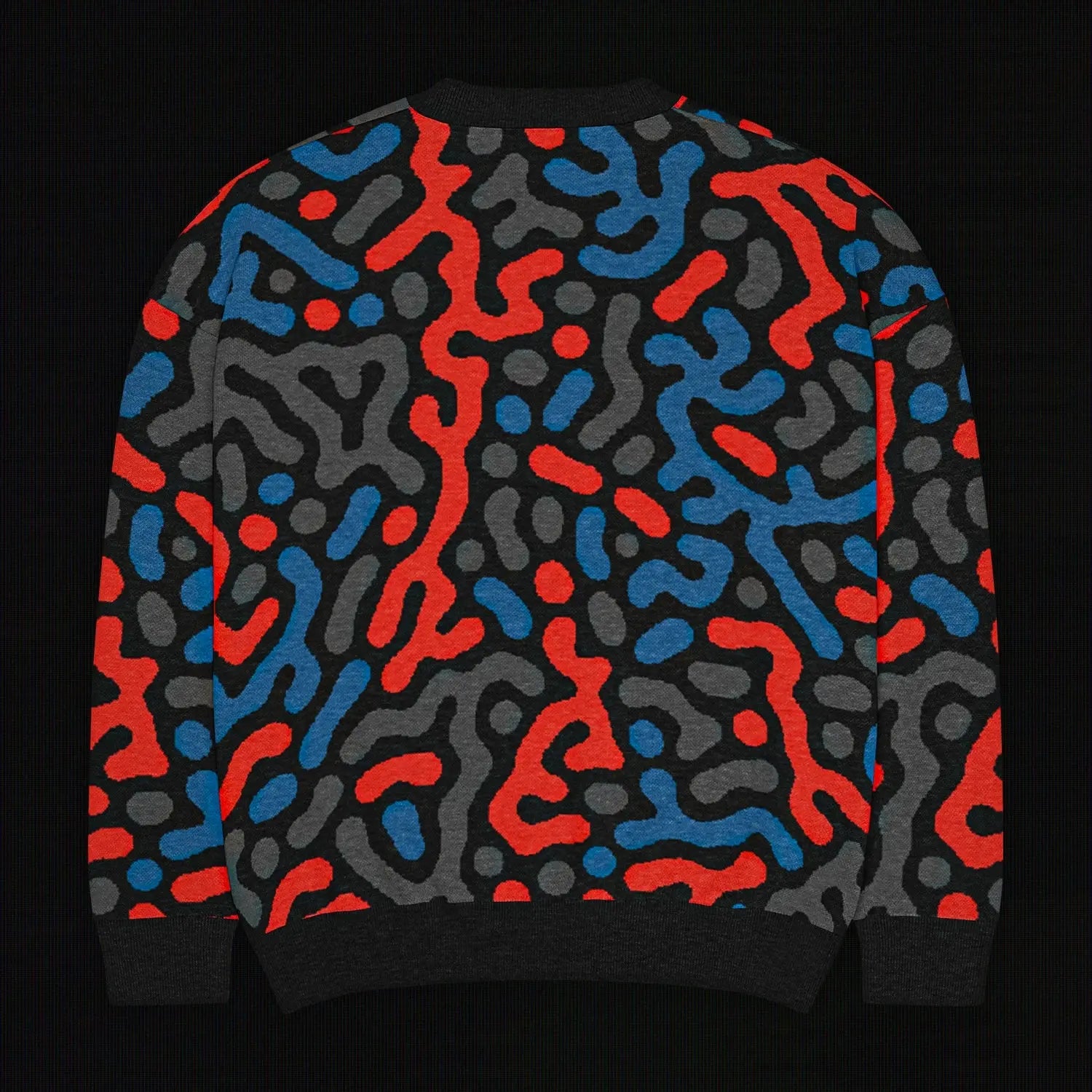 Legion of Evil - New Port Relaxed Fit Knit Sweater (Red Blue) The Legion of Evil