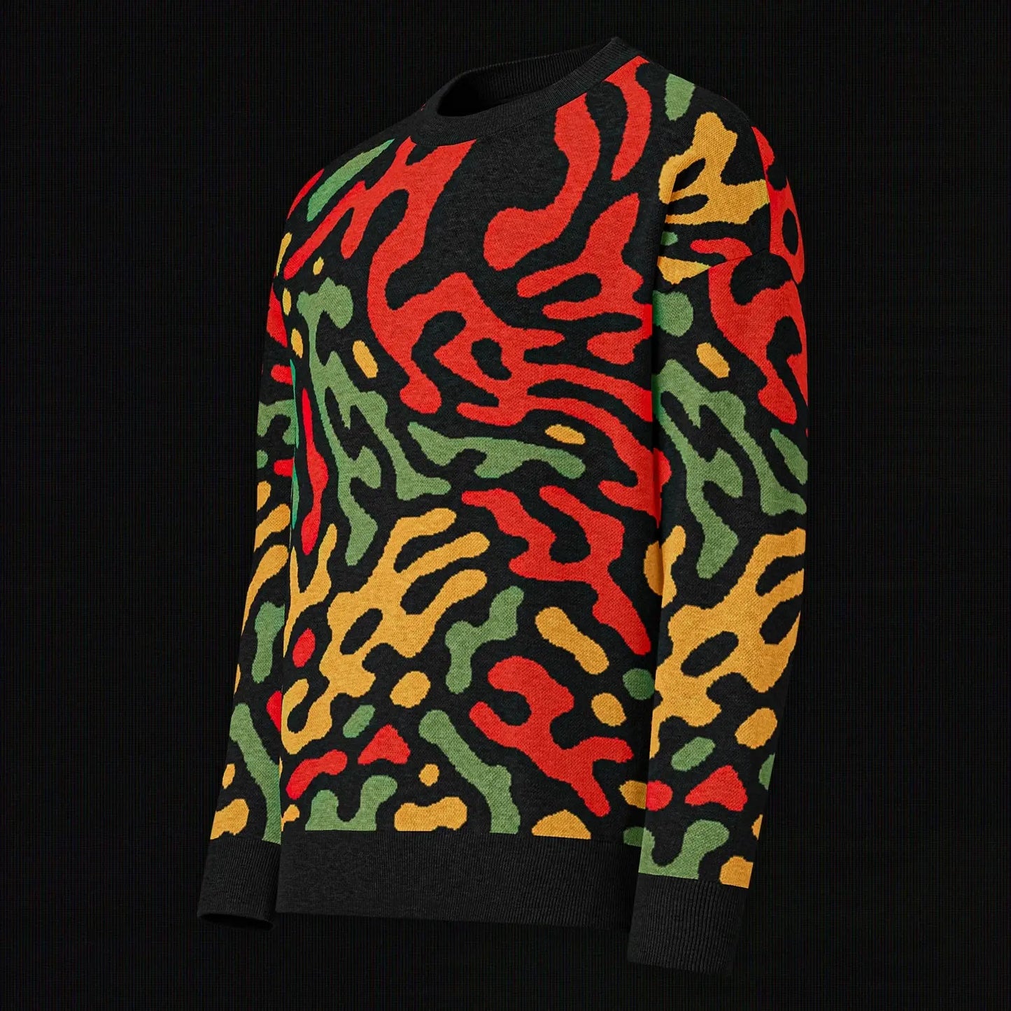 Legion of Evil - Neptune Relaxed Fit Knit Sweater (Red Green) The Legion of Evil