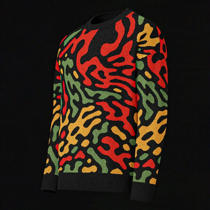 Legion of Evil - Neptune Relaxed Fit Knit Sweater (Red Green) The Legion of Evil
