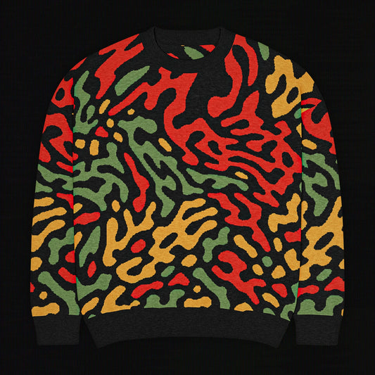 Legion of Evil - Neptune Relaxed Fit Knit Sweater (Red Green)