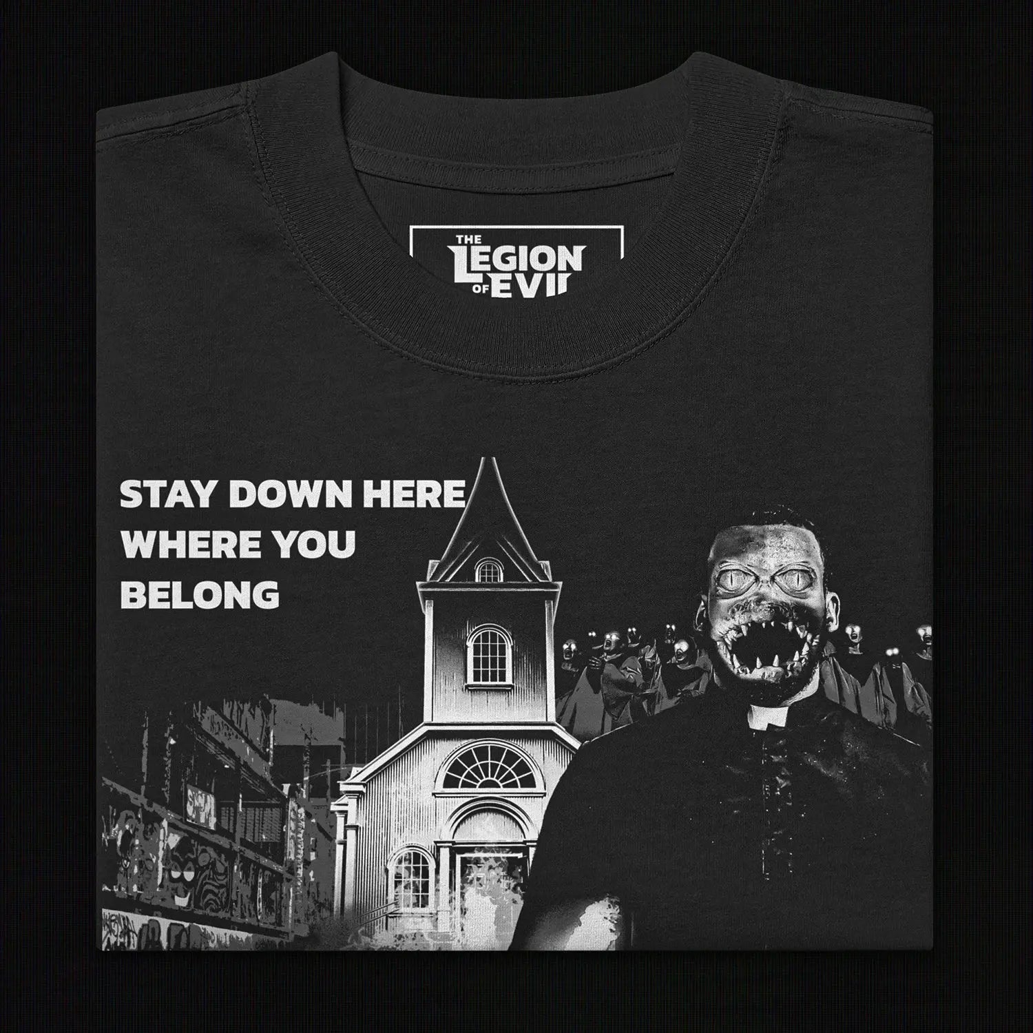 The Valley in Hell Oversized Tee (White) The Legion of Evil