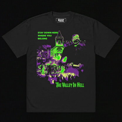 The Valley in Hell Oversized Tee (Green + Purple) The Legion of Evil