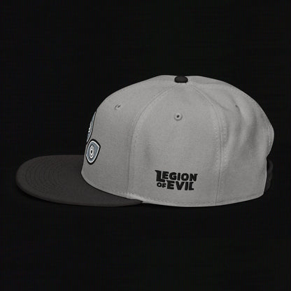 Triclops - Flat Embroidery - Snapback Hat (Gray/Black)