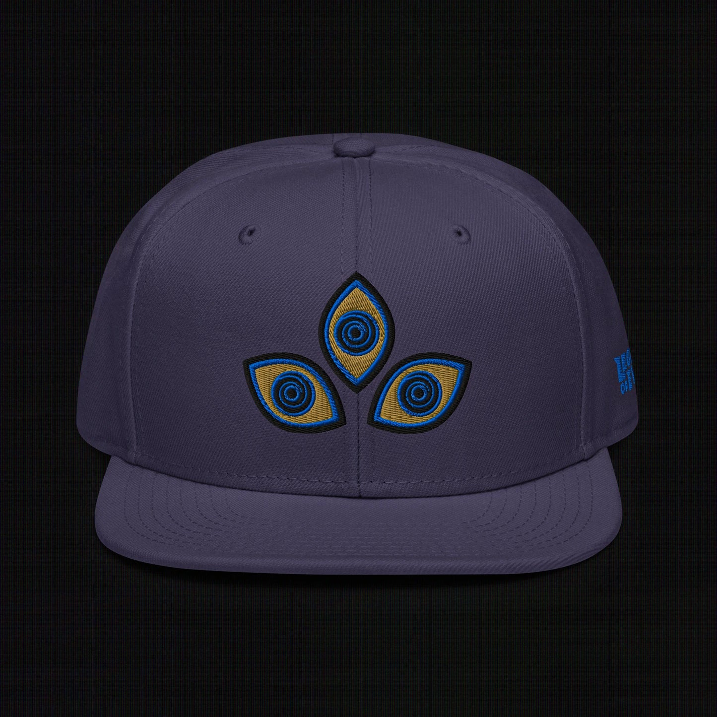 Triclops - Flat Embroidery - Snapback Hat (Navy)
