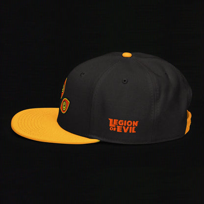 Triclops - Flat Embroidery - Snapback Hat (Yellow/Black)