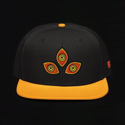 Triclops - Flat Embroidery - Snapback Hat (Yellow/Black)