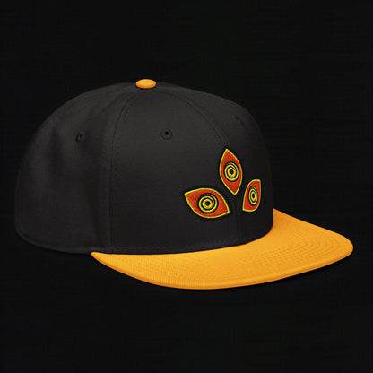 Triclops - Flat Embroidery - Snapback Hat (Yellow/Black)