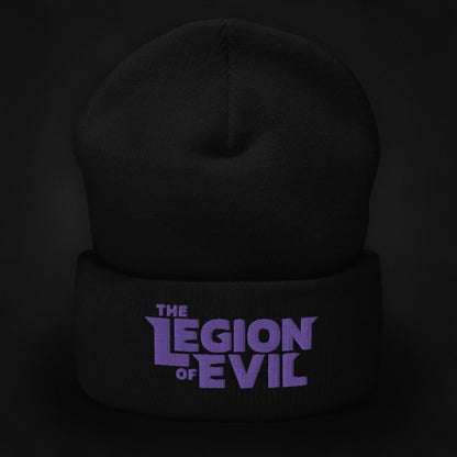 Legion of Evil Type Logo - Cuffed Beanie (Black)