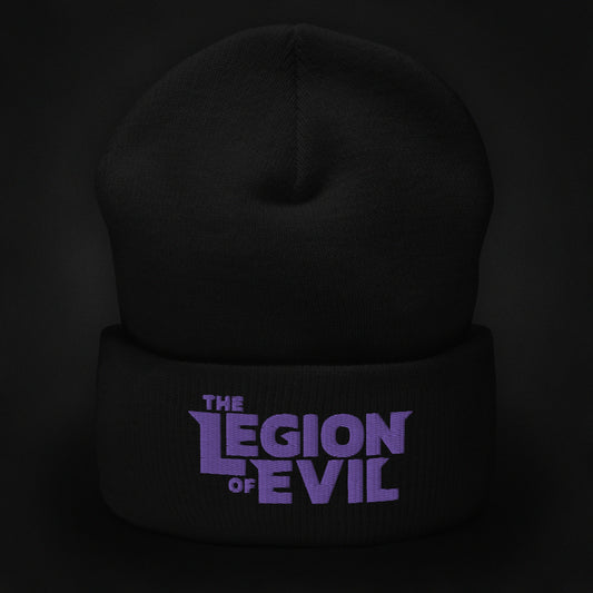 Legion of Evil Type Logo - Cuffed Beanie (Black)