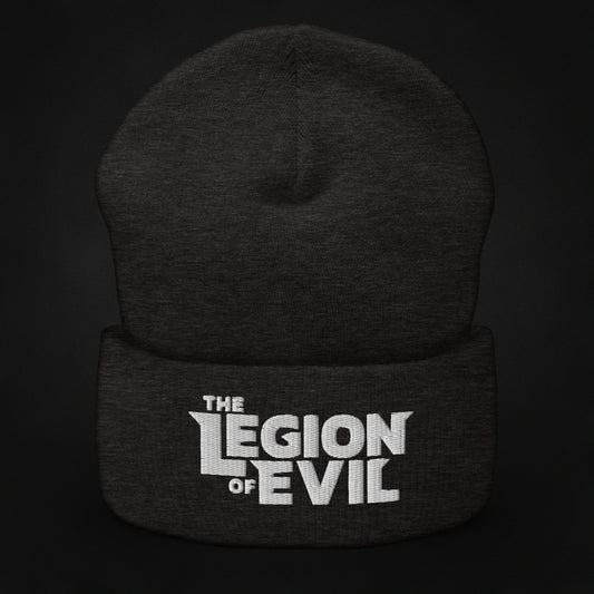 Legion of Evil Type Logo - Cuffed Beanie (Dark Grey)