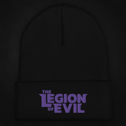 Legion of Evil Type Logo - Cuffed Beanie (Black)