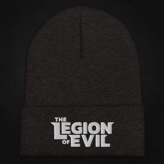 Legion of Evil Type Logo - Cuffed Beanie (Dark Grey)