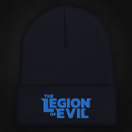 Legion of Evil Type Logo - Cuffed Beanie (Navy)