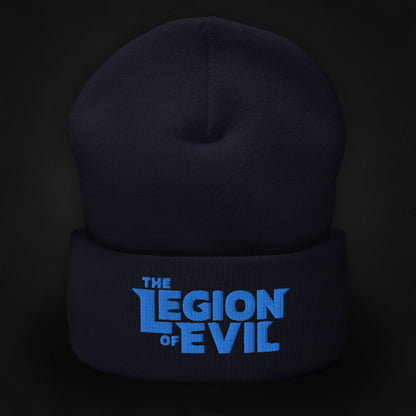 Legion of Evil Type Logo - Cuffed Beanie (Navy)