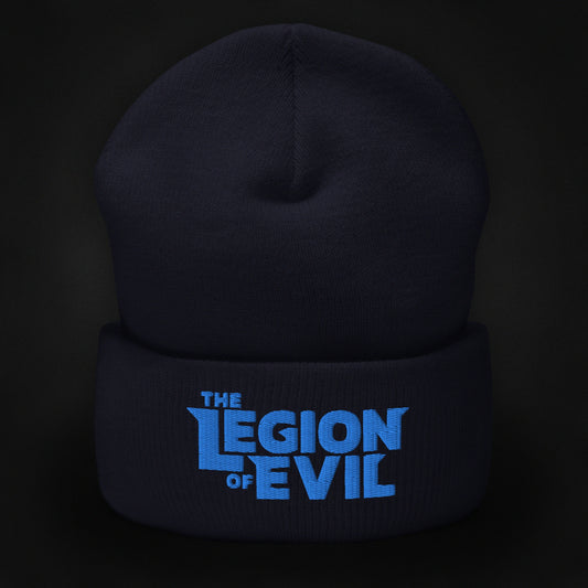 Legion of Evil Type Logo - Cuffed Beanie (Navy)
