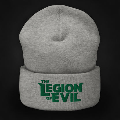 Legion of Evil Type Logo - Cuffed Beanie (Heather Grey)