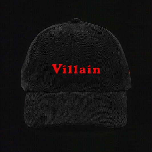 Villain Embroidered - The Legion of Evil - Vintage corduroy cap