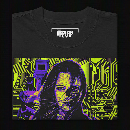 Virus Buster Oversized Tee (Yellow + Purple)