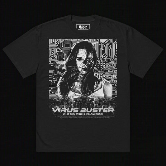 Virus Buster Oversized Tee (White)