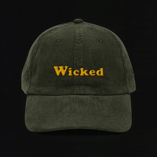 Wicked Embroidered -The Legion of Evil - Vintage corduroy cap