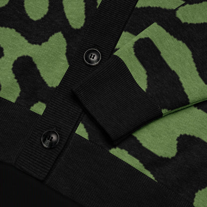 Legion of Evil - Gaffey Relaxed Fit Knit Cardigan (Green)