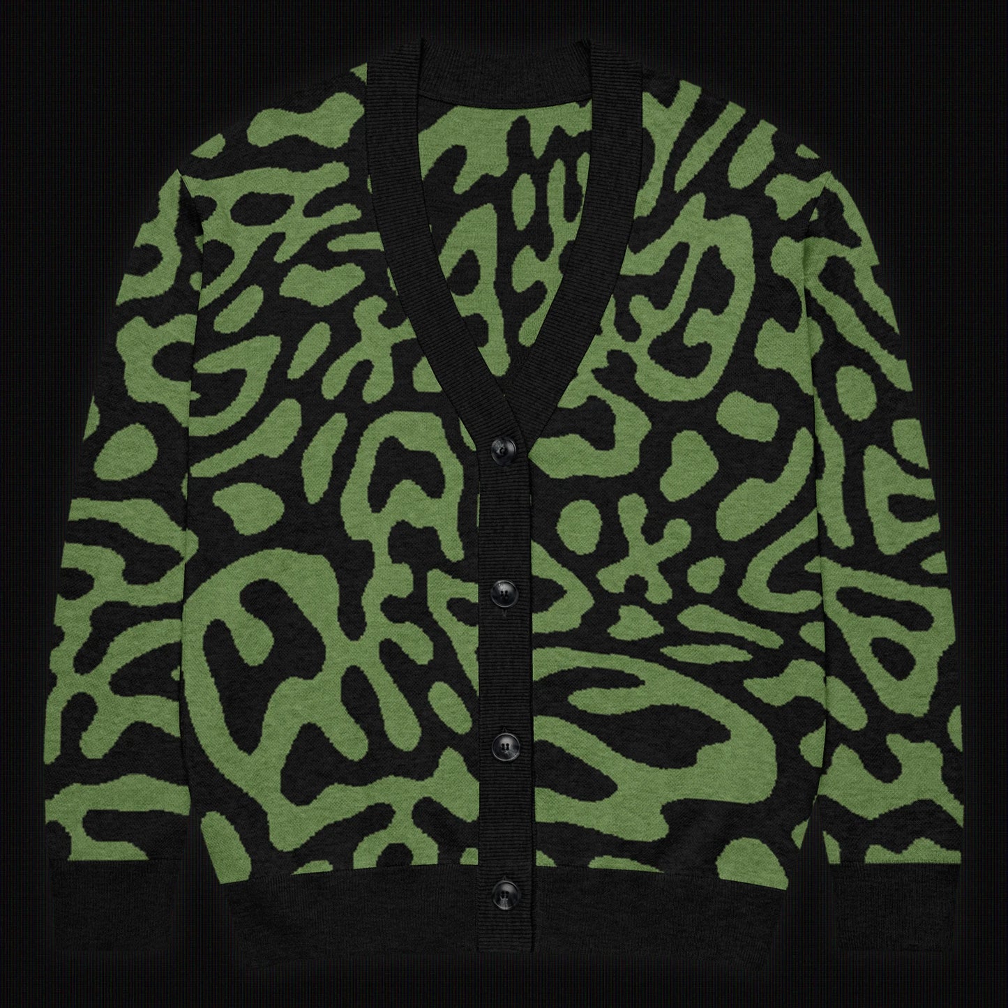 Legion of Evil - Gaffey Relaxed Fit Knit Cardigan (Green)
