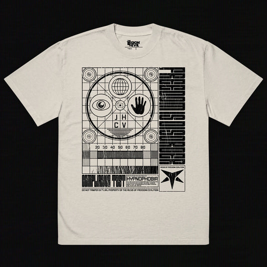 Hypnophobia Oversized Tee (Black + White)