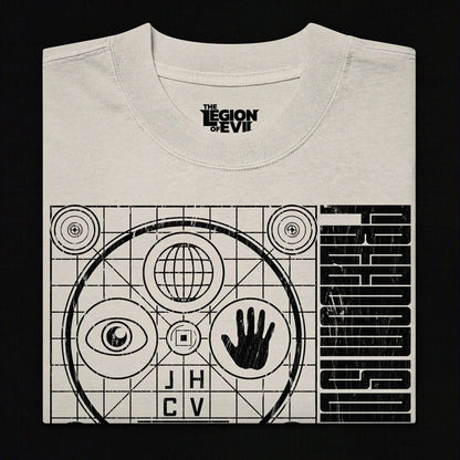 Hypnophobia Oversized Tee (Black + White) The Legion of Evil