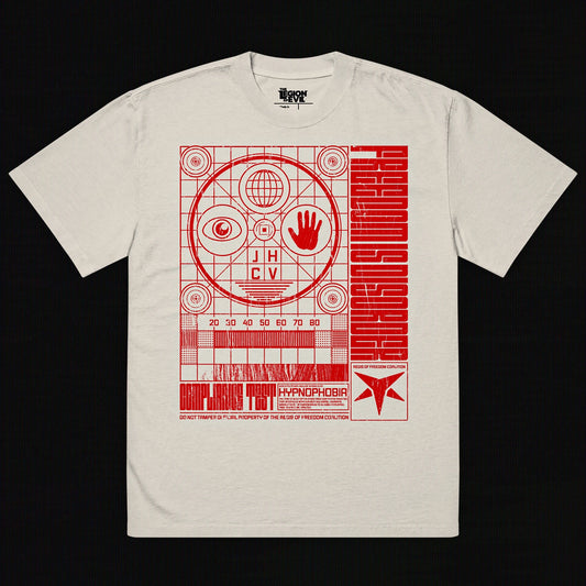 Hypnophobia Oversized Tee (Red + White)