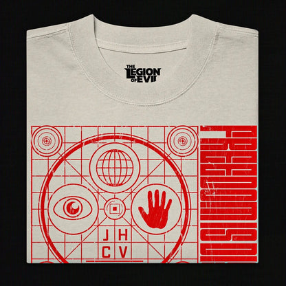 Hypnophobia Oversized Tee (Red + White) The Legion of Evil