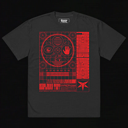 Hypnophobia Oversized Tee (Red + Black)