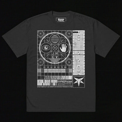 Hypnophobia Oversized Tee (White + Black) The Legion of Evil