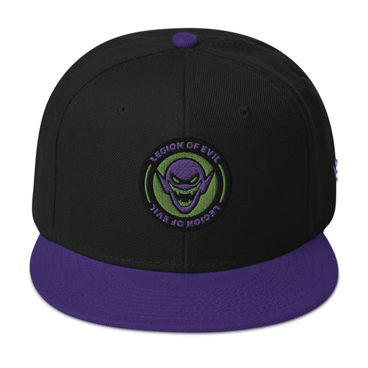 Legion Badge - Embroidered - Snapback Hat (Purple/Black)